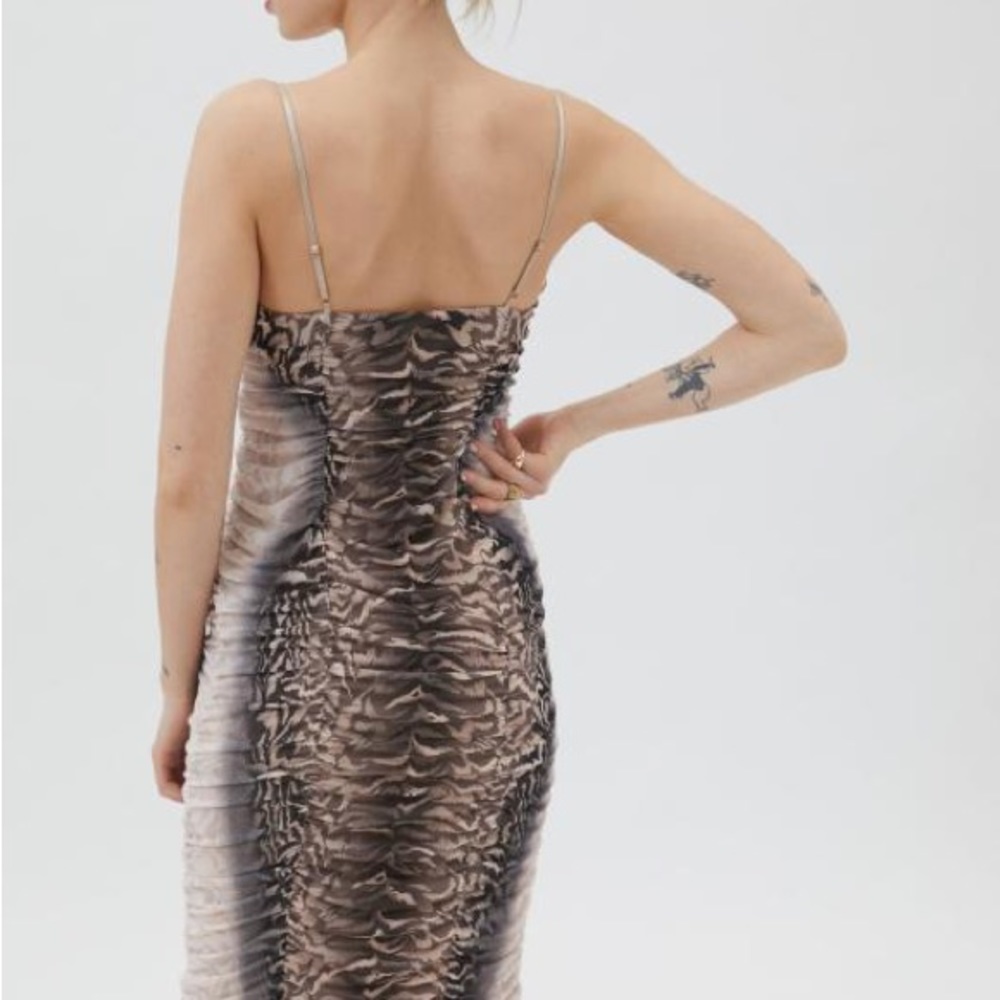 AFRM | Ombré Amara Ruched Cocktail Dress |Size Small